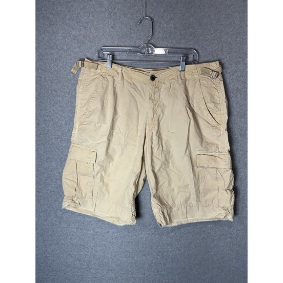 Paperbacks Cargo Shorts Mens 36 Utility Pockets‎ Belted Outdoor Hiking Casual - Picture 1 of 9